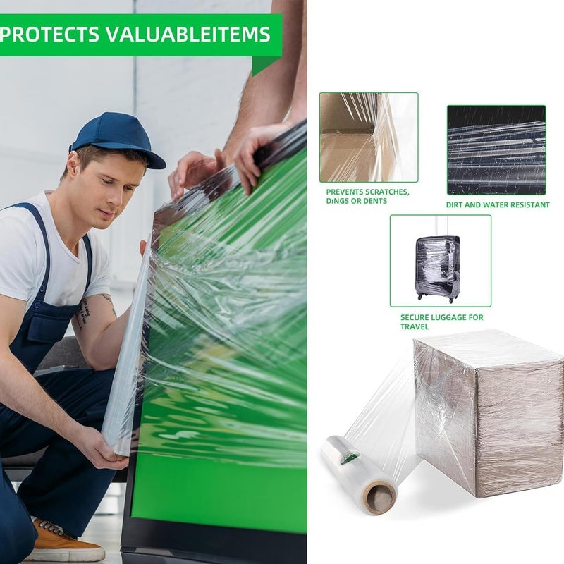 Duravel Clear Stretch Film - Heavy Duty Pallet Wrap, 100 Mtr (Pack of 6) - Image 5